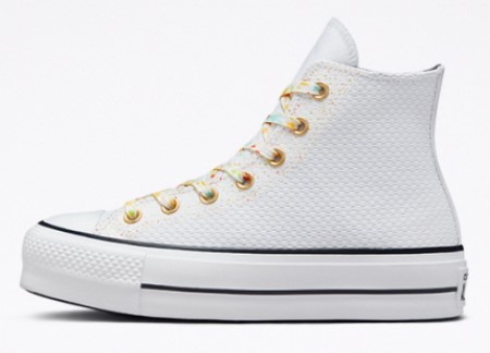 【Converse】Paint Splatter Chuck Taylor All Star Lift White